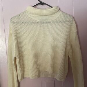 Ambiance Soft Cream Cowl Neck Sweater